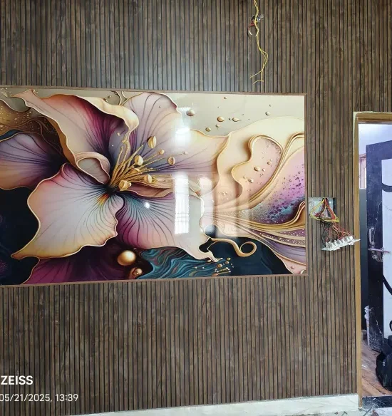 Louvers With Uv Marble Sheet